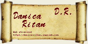 Danica Ritan vizit kartica